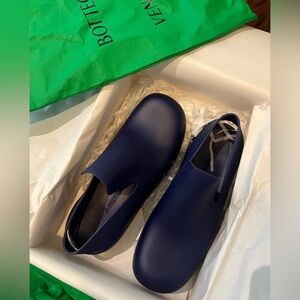 Bottega Veneta Navy Slip-On Shoes